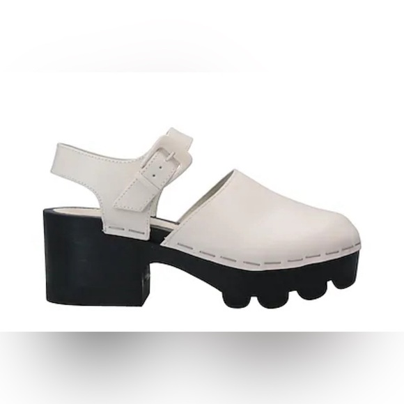 TORY BURCH Lug leather platform clogs size 8.5 - Picture 4 of 11